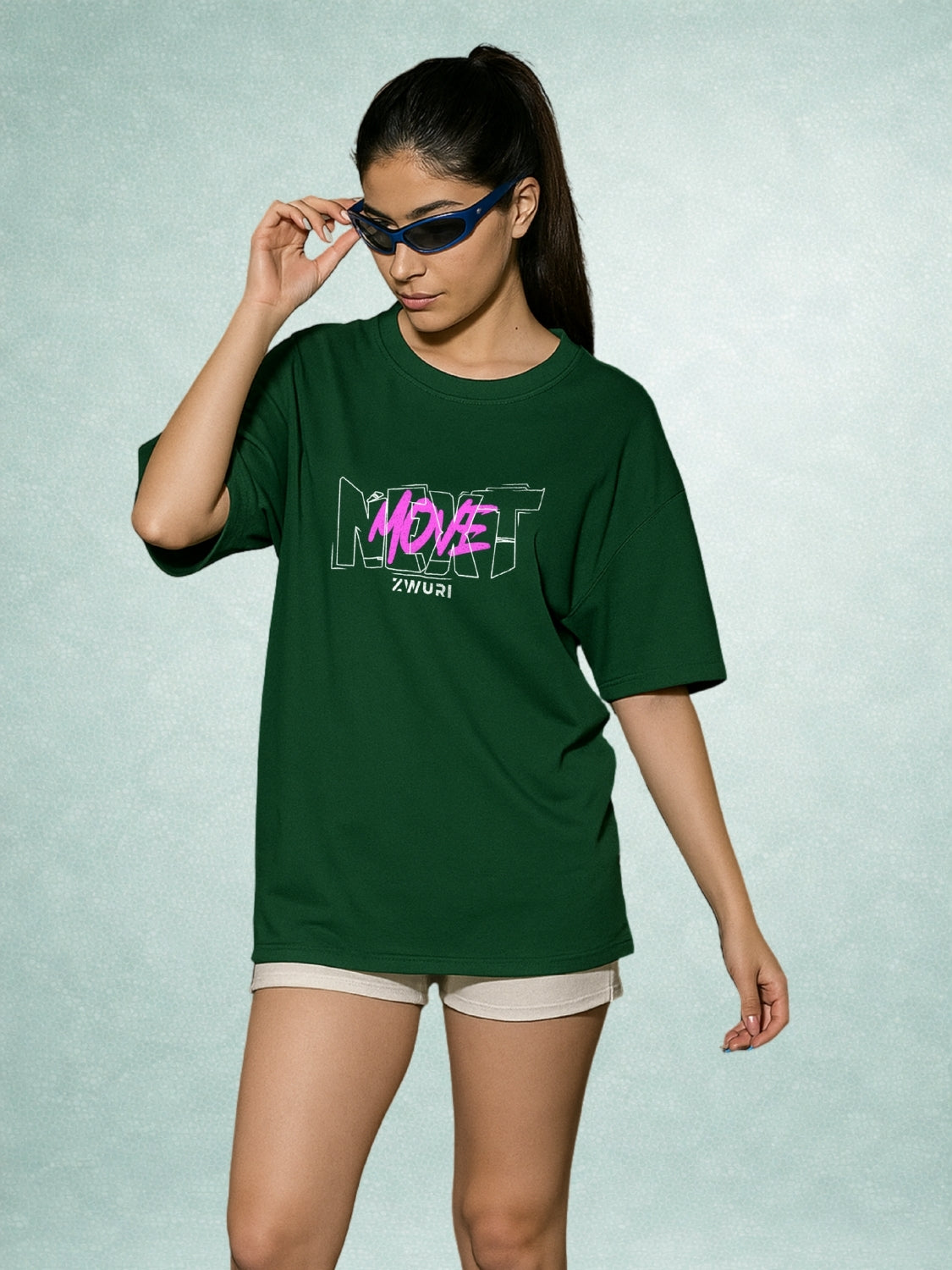 Zwuri Women | Next Move - Jungle Vibe Oversized T-Shirt