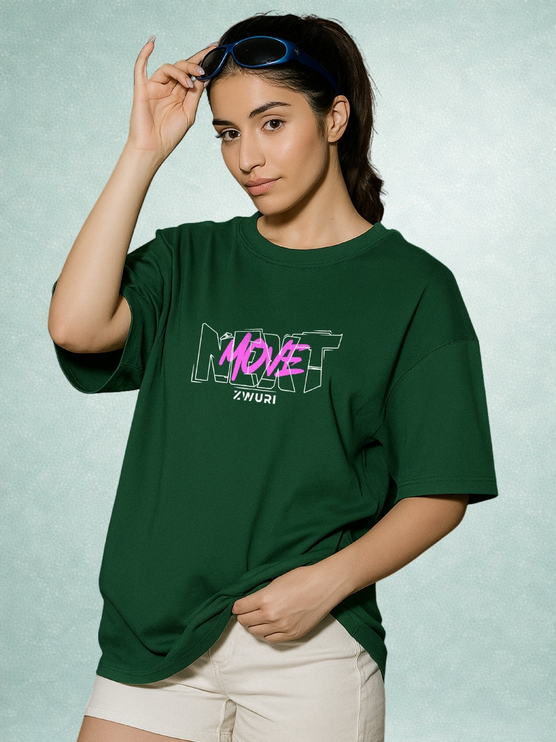 Zwuri Women | Next Move - Jungle Vibe Oversized T-Shirt