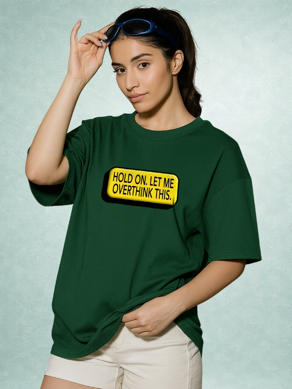 Zwuri Women | Overthink - Jungle Vibe Oversized T-Shirt