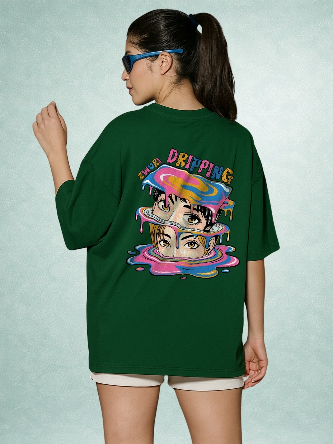Zwuri Women | Dripping - Jungle Vibe Oversized T-Shirt