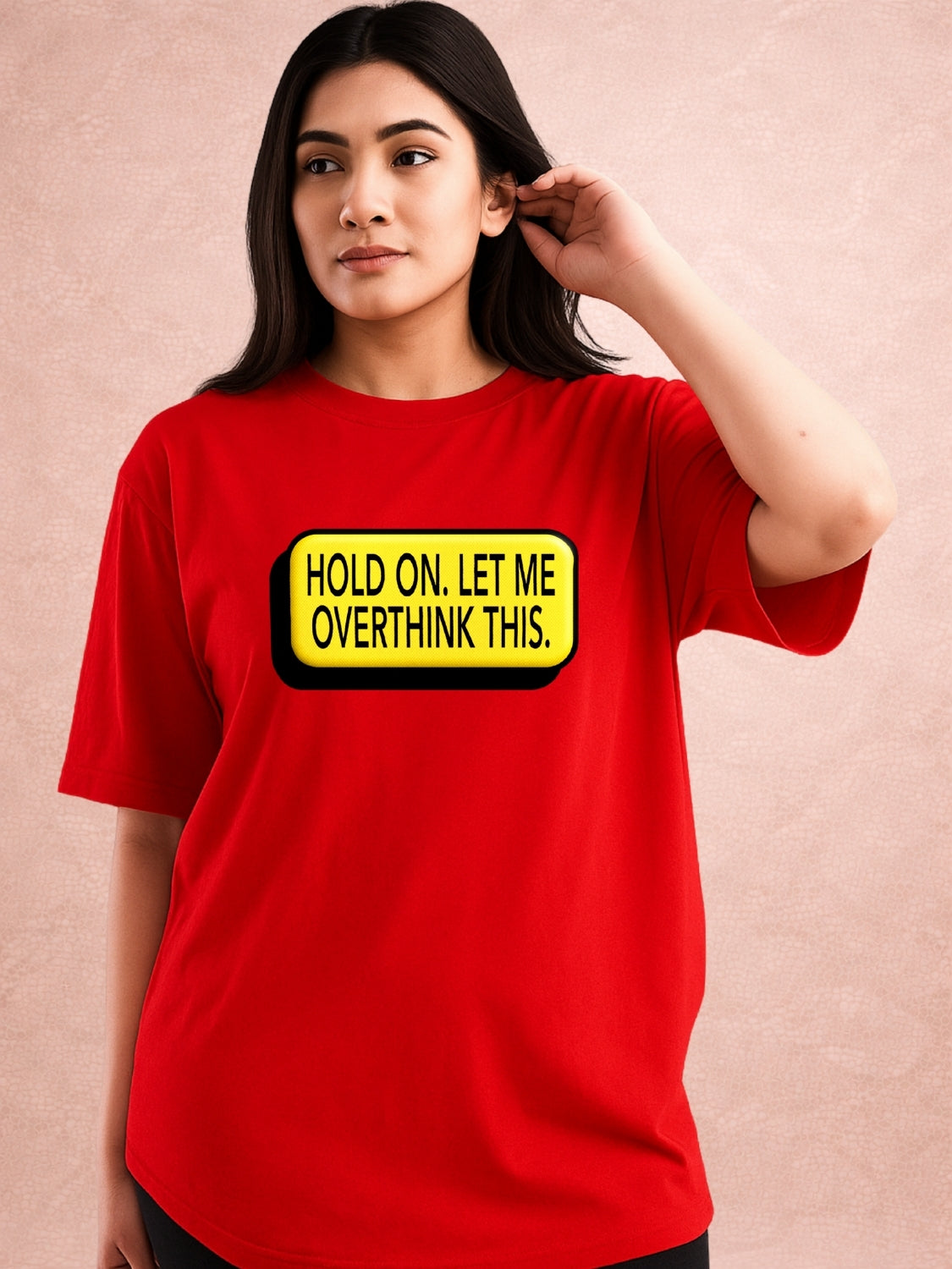 Zwuri Women | Overthink - Cherry Bomb Oversized T-Shirt