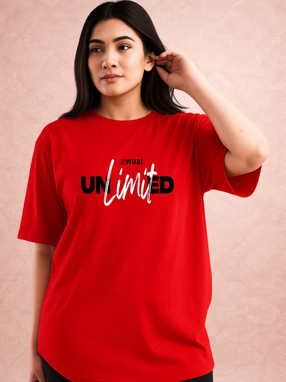 Zwuri Women | Unlimited - Cherry Bomb Oversized T-Shirt
