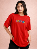Zwuri Women | Dripping - Cherry Bomb Oversized T-Shirt
