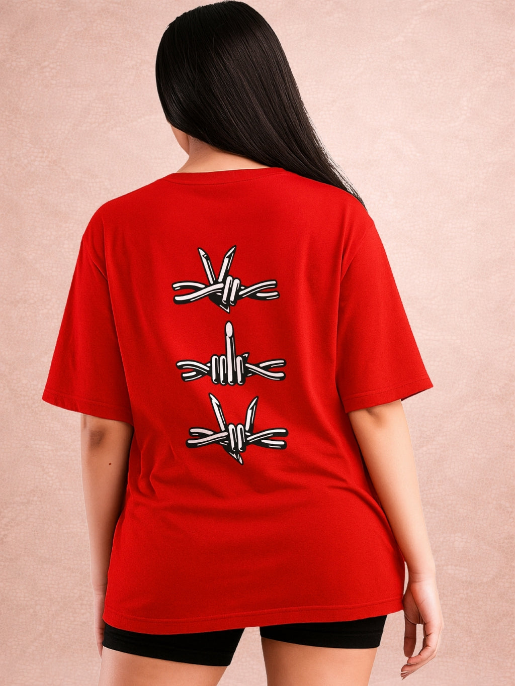 Zwuri Women | Off Limits - Cherry Bomb Oversized T-Shirt