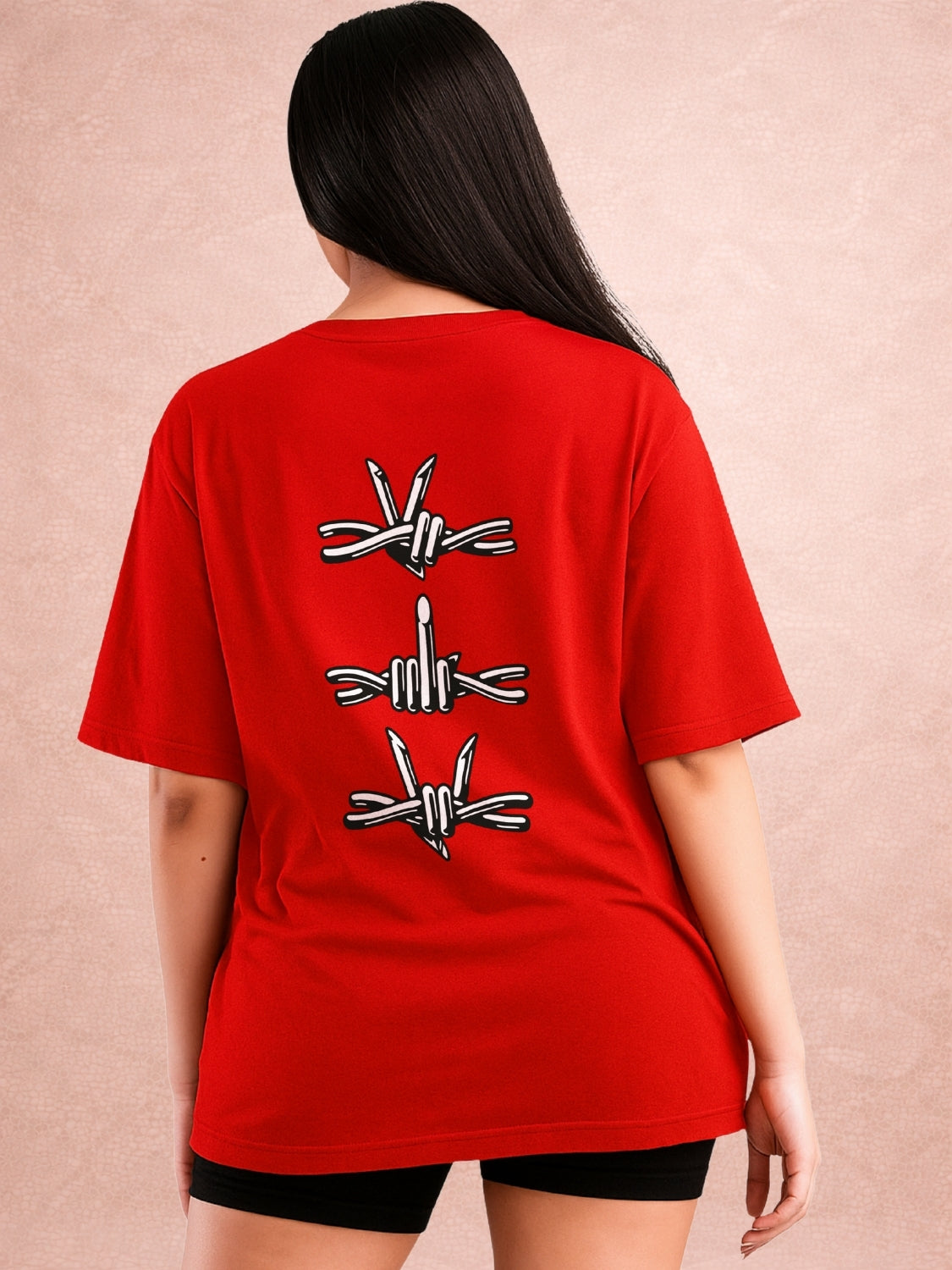 Zwuri Women | Off Limits - Cherry Bomb Oversized T-Shirt