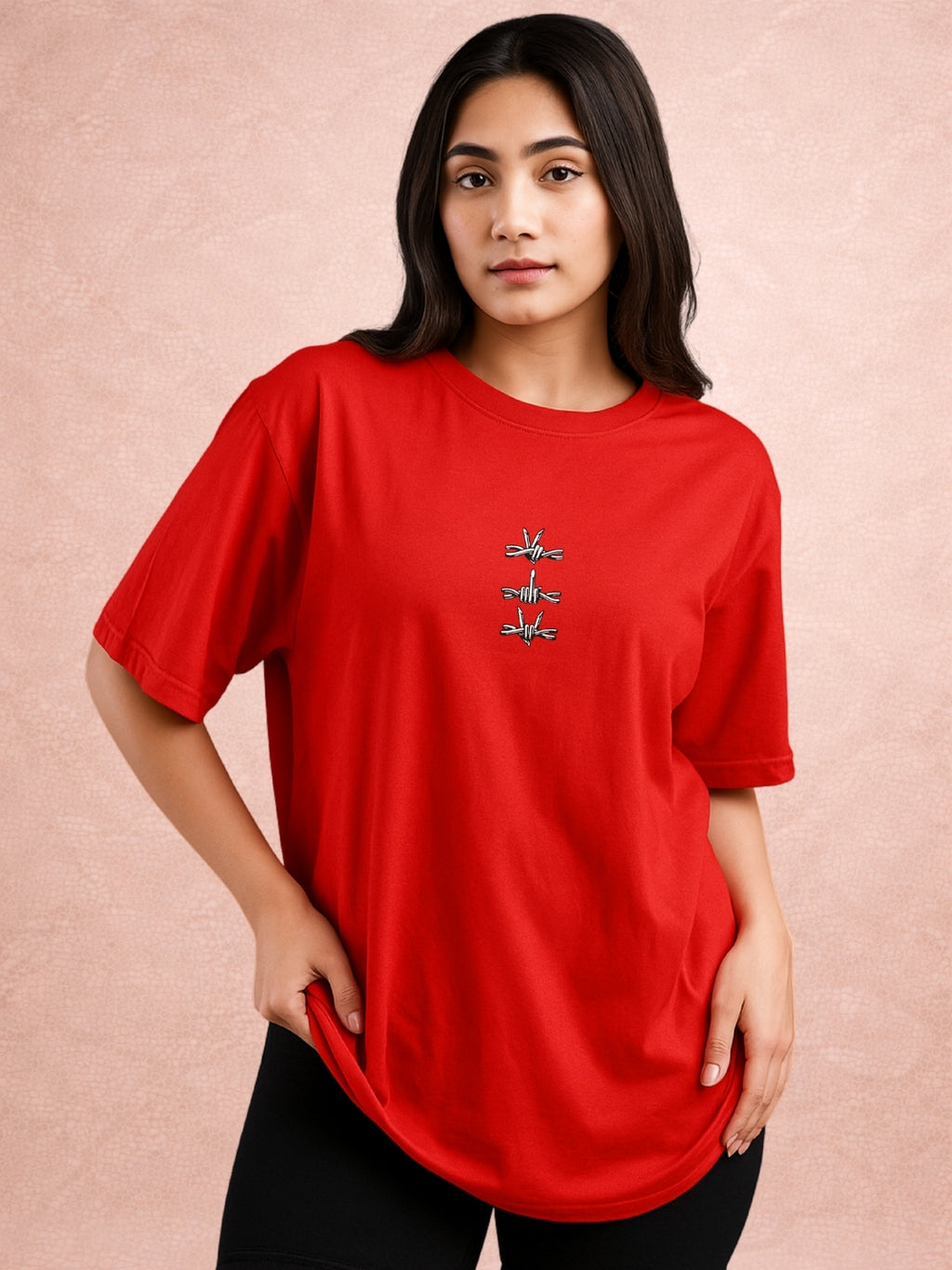 Zwuri Women | Off Limits - Cherry Bomb Oversized T-Shirt