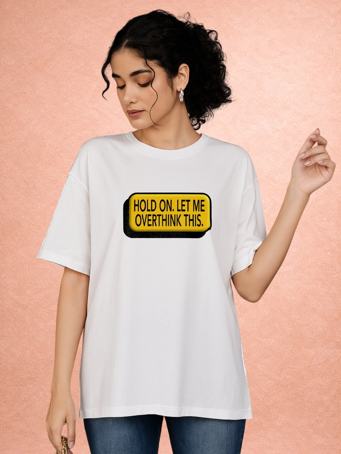 Zwuri Women | Overthink - Cloud Nine Oversized T-Shirt
