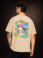 Zwuri Men | Dripping - Caramel Kiss Oversized T-Shirt