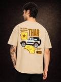 Zwuri Men | Thar - Caramel Kiss Oversized T-Shirt
