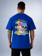 Zwuri Men | Dripping - Ocean Breeze Oversized T-Shirt