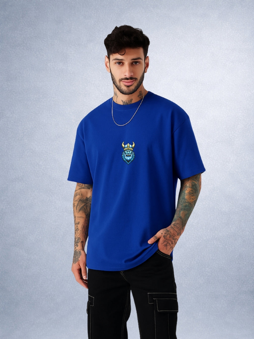 Zwuri Men | Vikings - Ocean Breeze Oversized T-Shirt