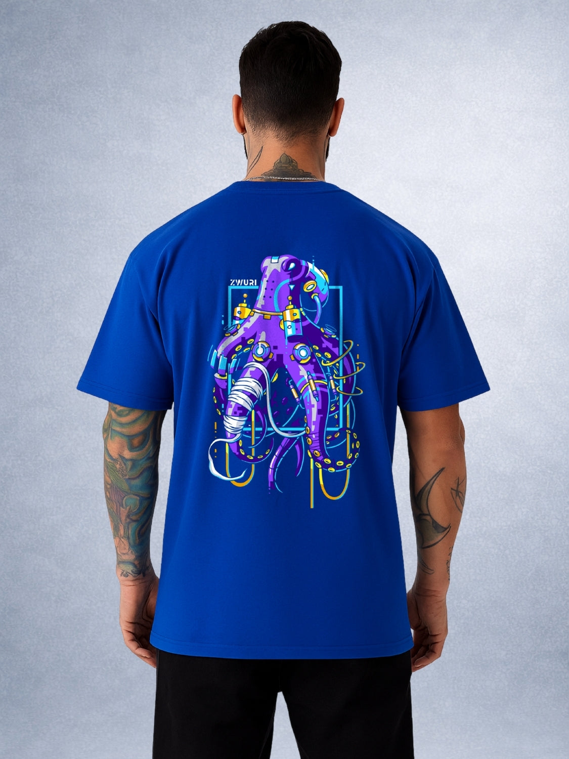 Zwuri Men | Octahand - Ocean Breeze Oversized T-Shirt