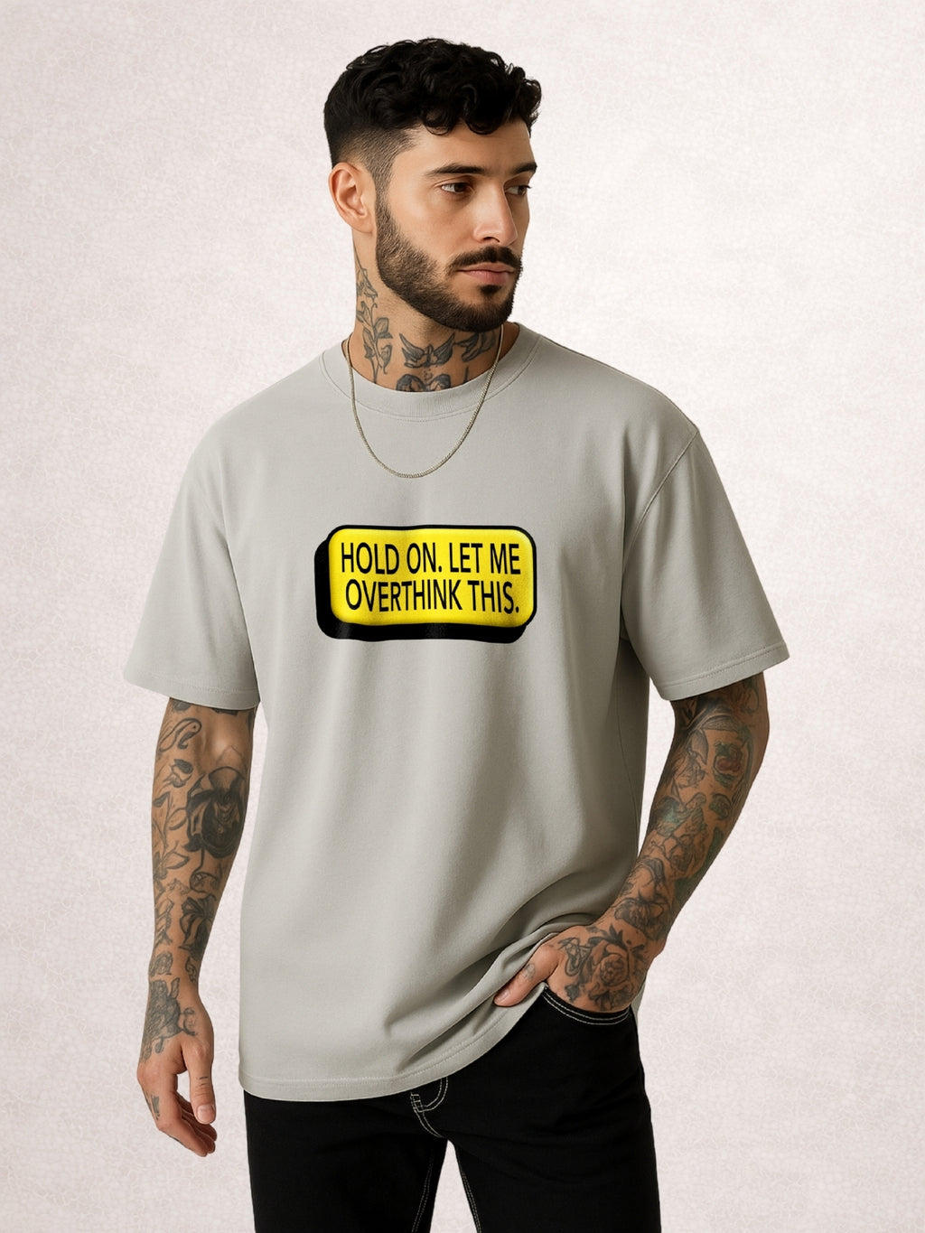 Zwuri Men | Overthink - Concrete Jungle Oversized T-Shirt