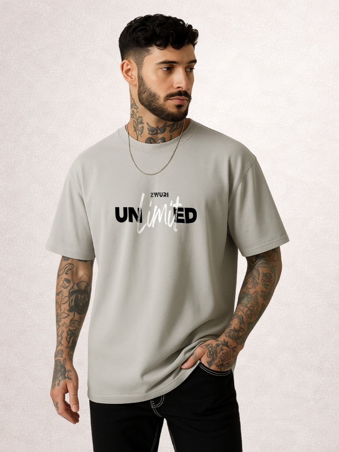 Zwuri Men | Unlimited - Concrete Jungle Oversized T-Shirt