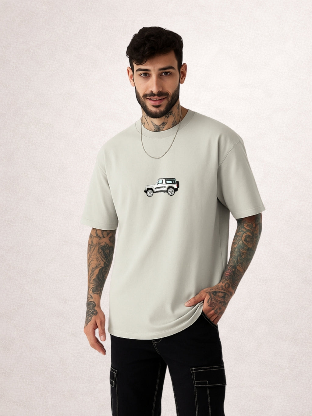 Zwuri Men | Thar - Concrete Jungle Oversized T-Shirt