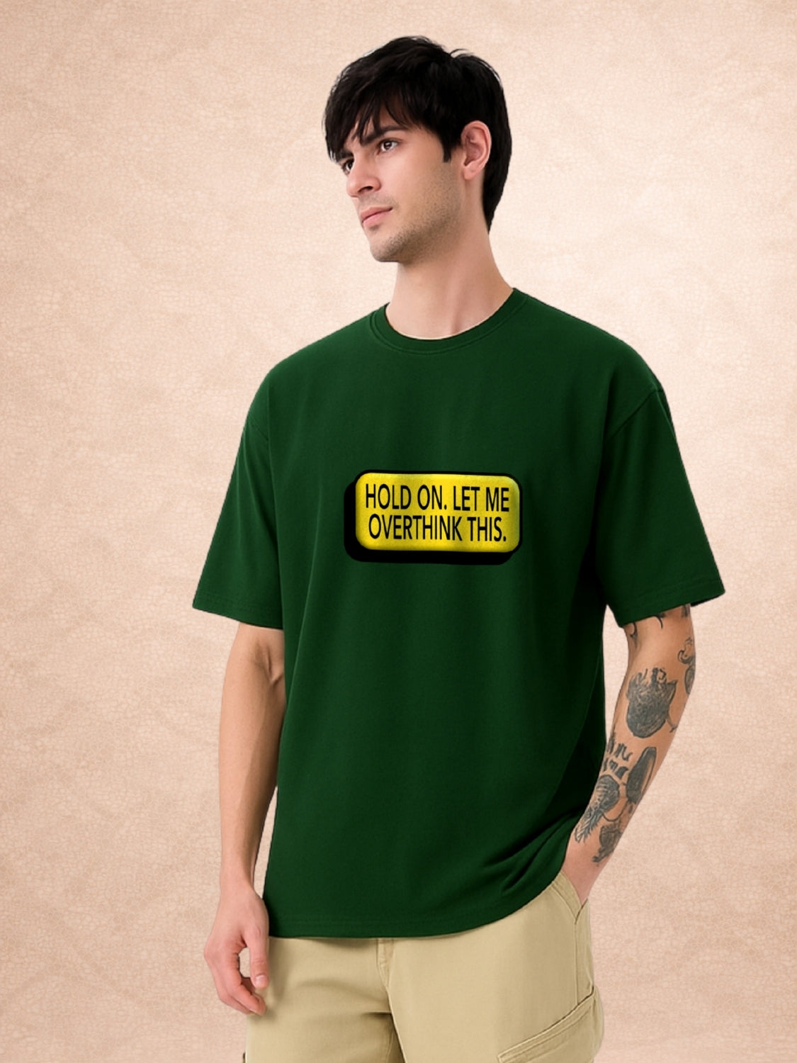 Zwuri Men | Overthink - Jungle Vibe Oversized T-Shirt