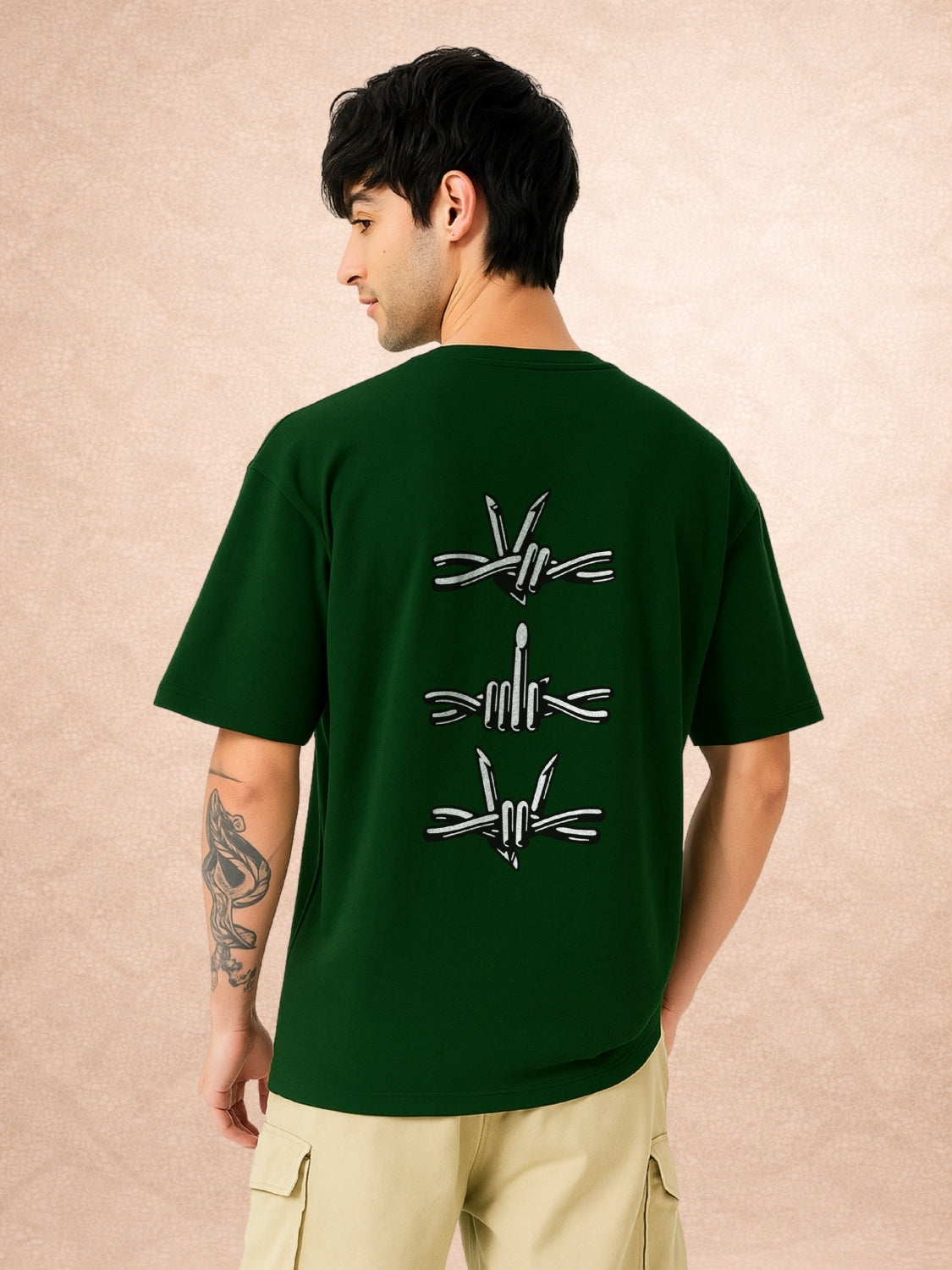 Zwuri Men | Off Limits - Jungle Vibe Oversized T-Shirt