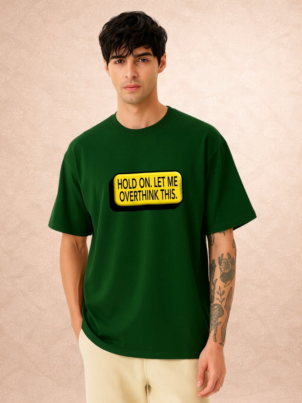Zwuri Men | Overthink - Jungle Vibe Oversized T-Shirt