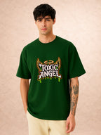 Zwuri Men | Toxic Angel - Jungle Vibe Oversized T-Shirt