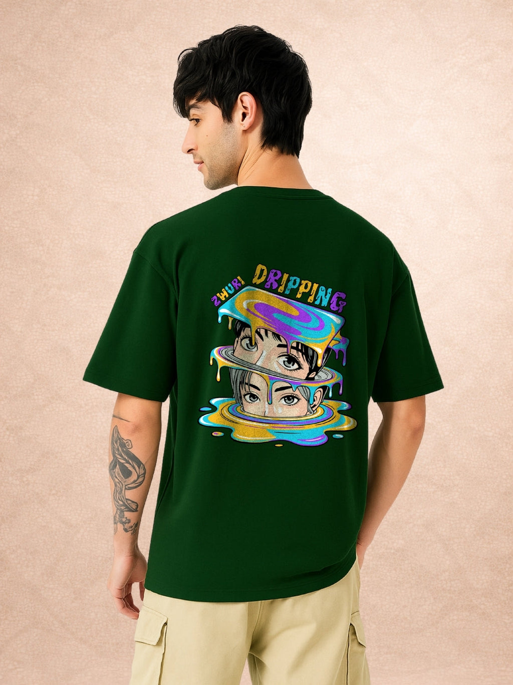 Zwuri Men | Dripping - Jungle Vibe Oversized T-Shirt