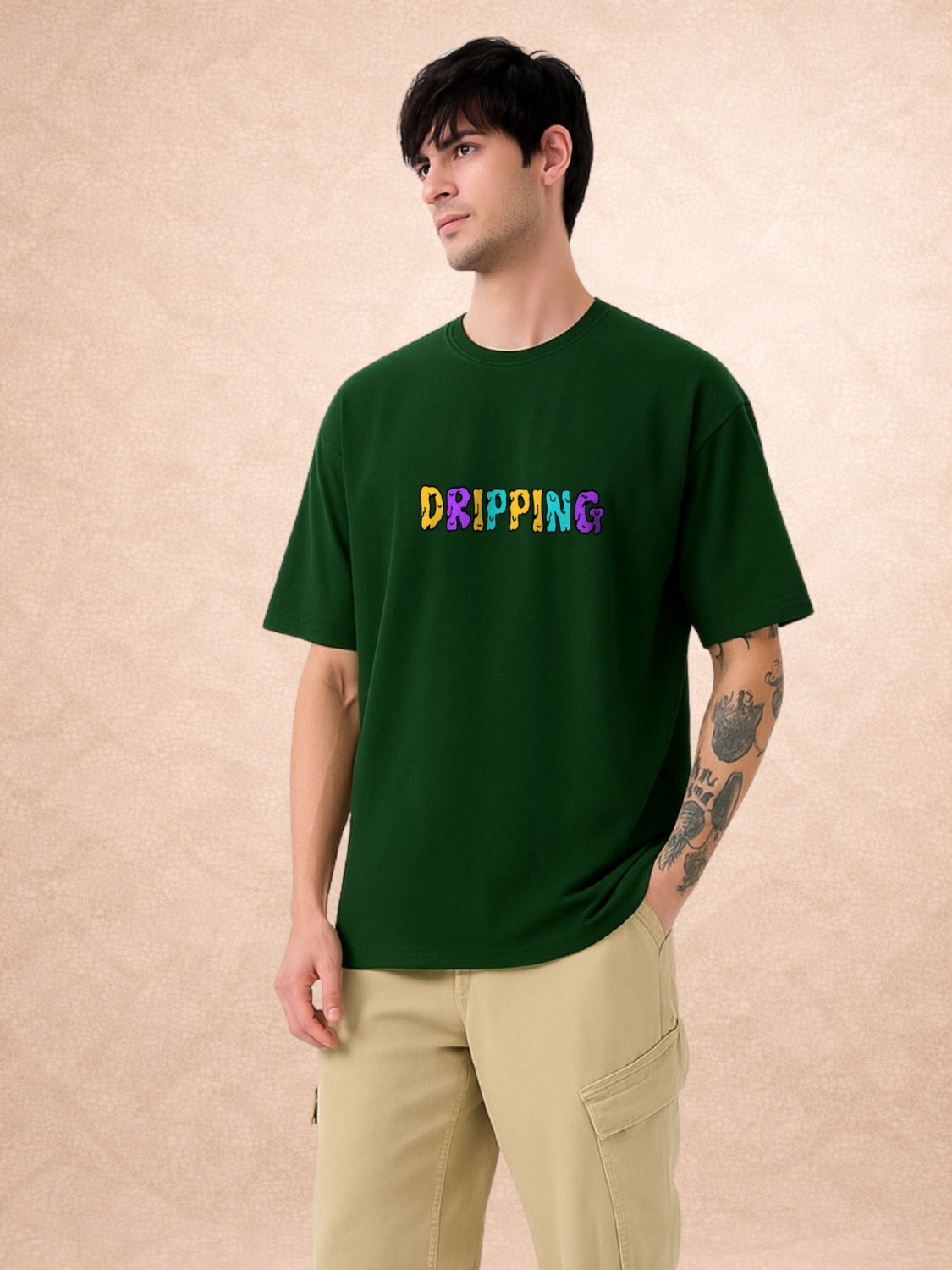 Zwuri Men | Dripping - Jungle Vibe Oversized T-Shirt