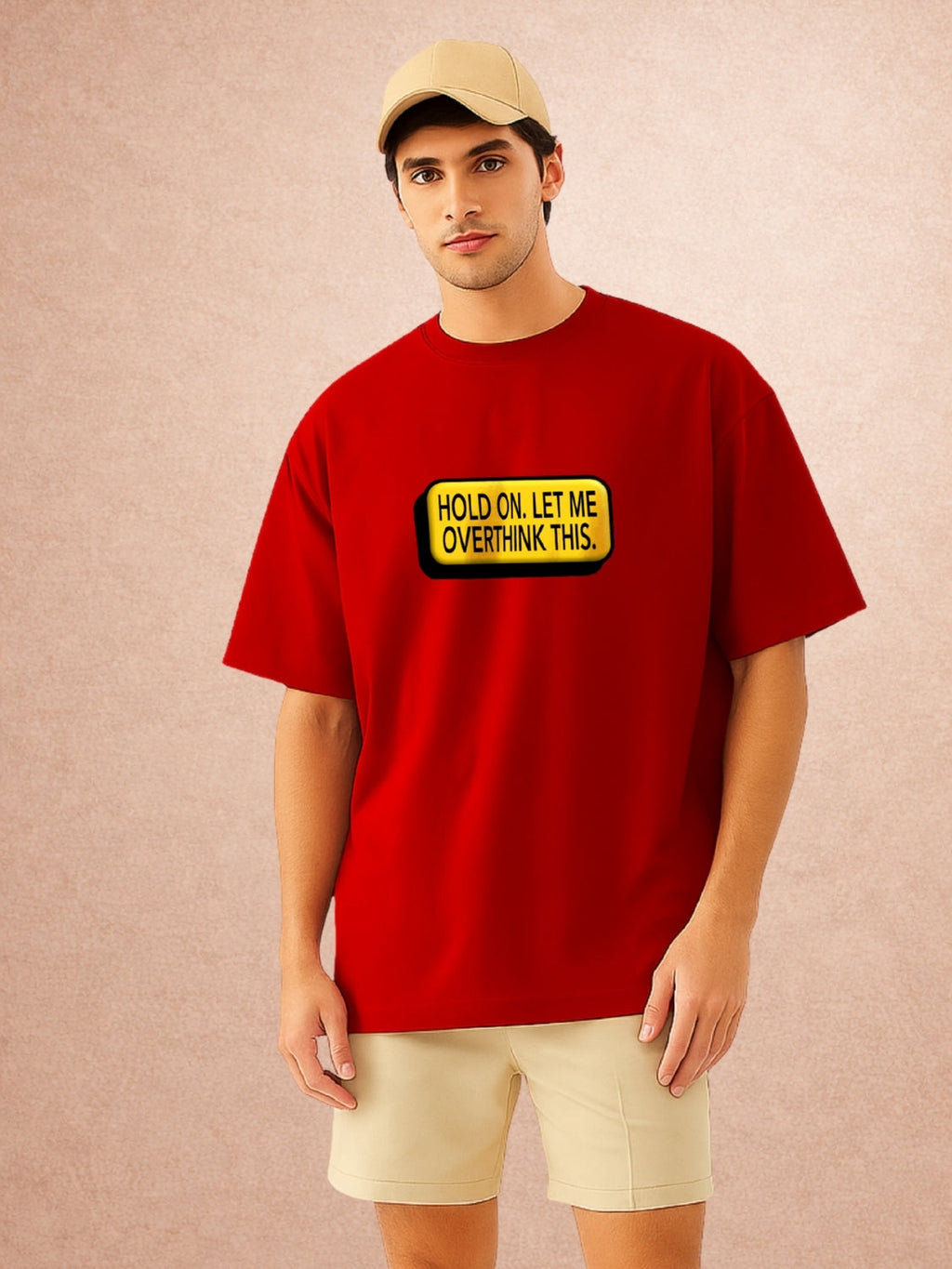 Zwuri Men | Overthink - Cherry Bomb Oversized T-Shirt