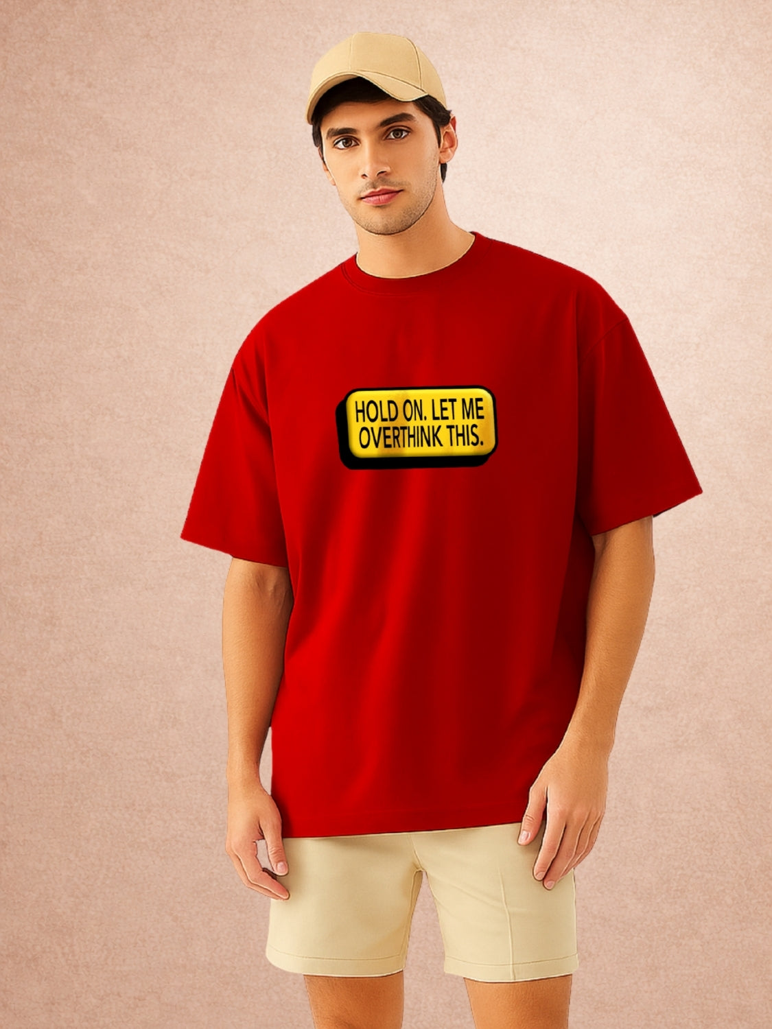 Zwuri Men | Overthink - Cherry Bomb Oversized T-Shirt