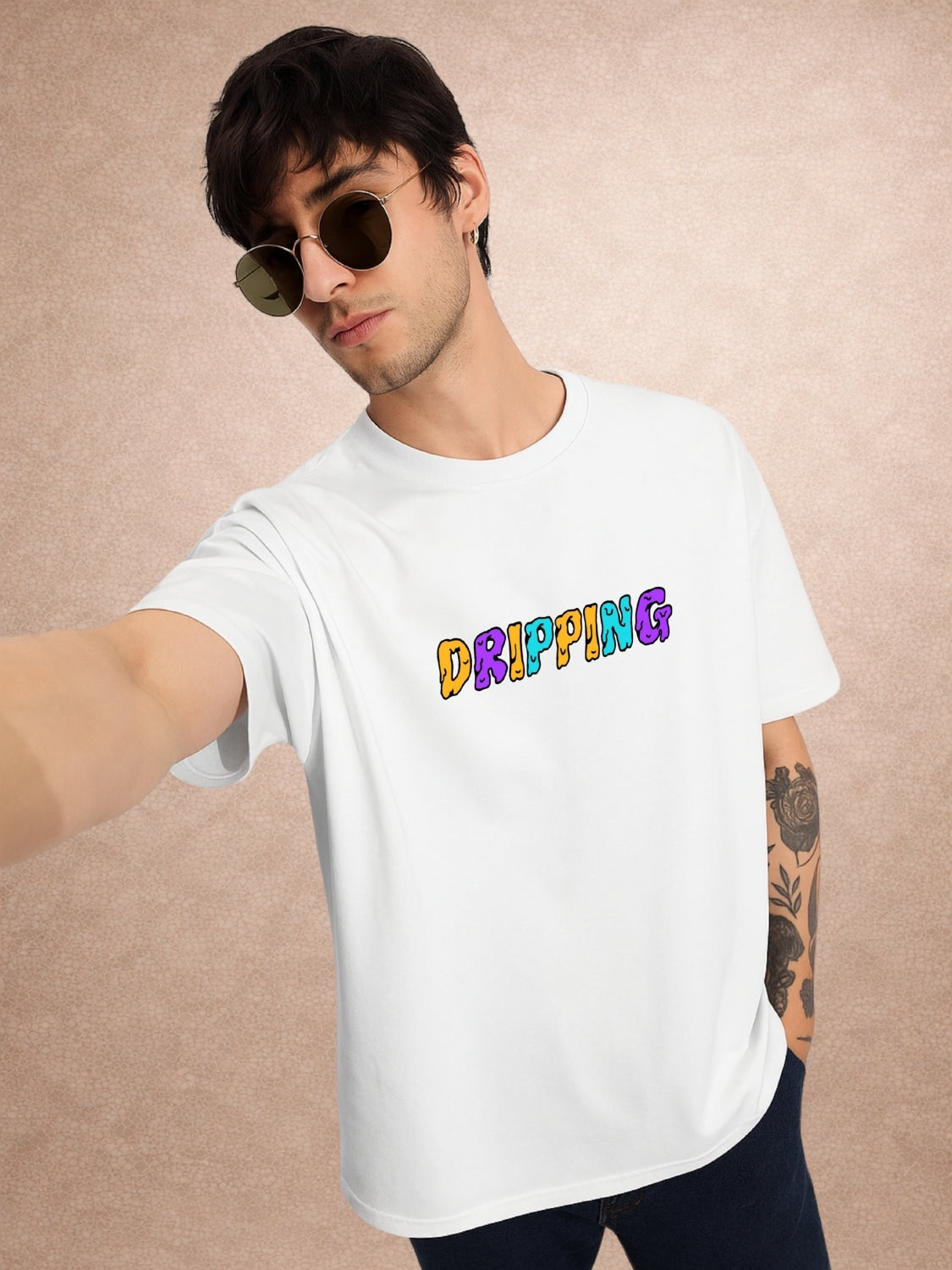 Zwuri Men | Dripping - Cloud Nine Oversized T-Shirt