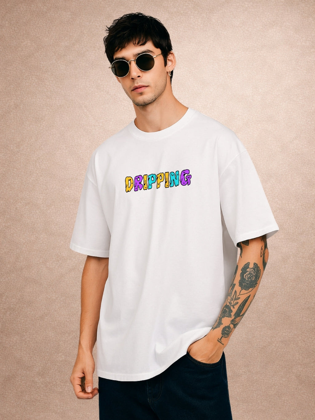 Zwuri Men | Dripping - Cloud Nine Oversized T-Shirt