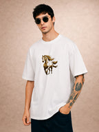 Zwuri Men | Horse - Cloud Nine Oversized T-Shirt