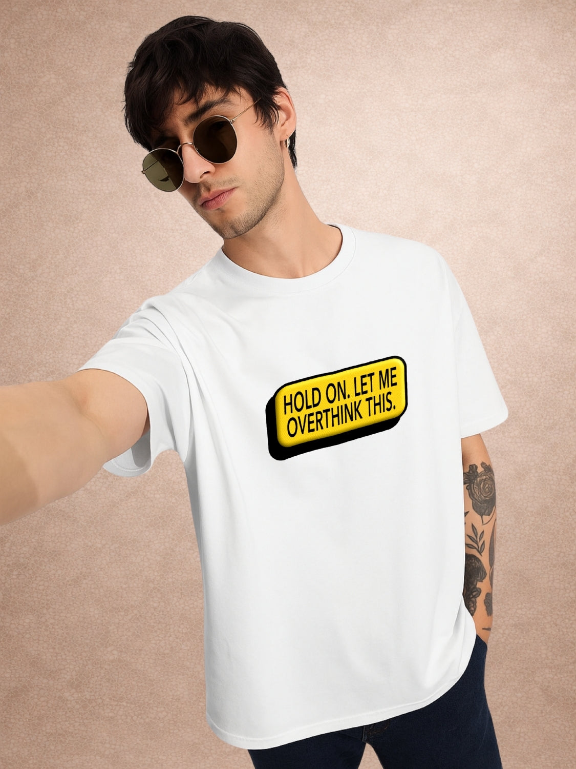 Zwuri Men | Overthink - Cloud Nine Oversized T-Shirt