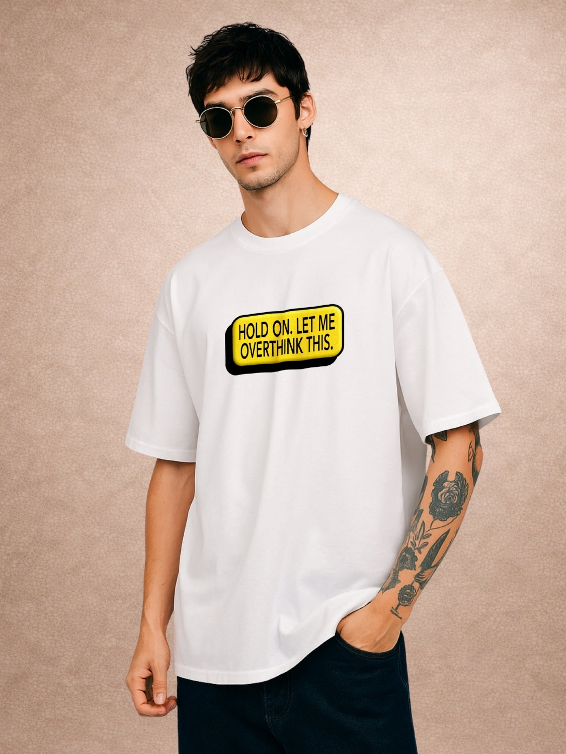 Zwuri Men | Overthink - Cloud Nine Oversized T-Shirt